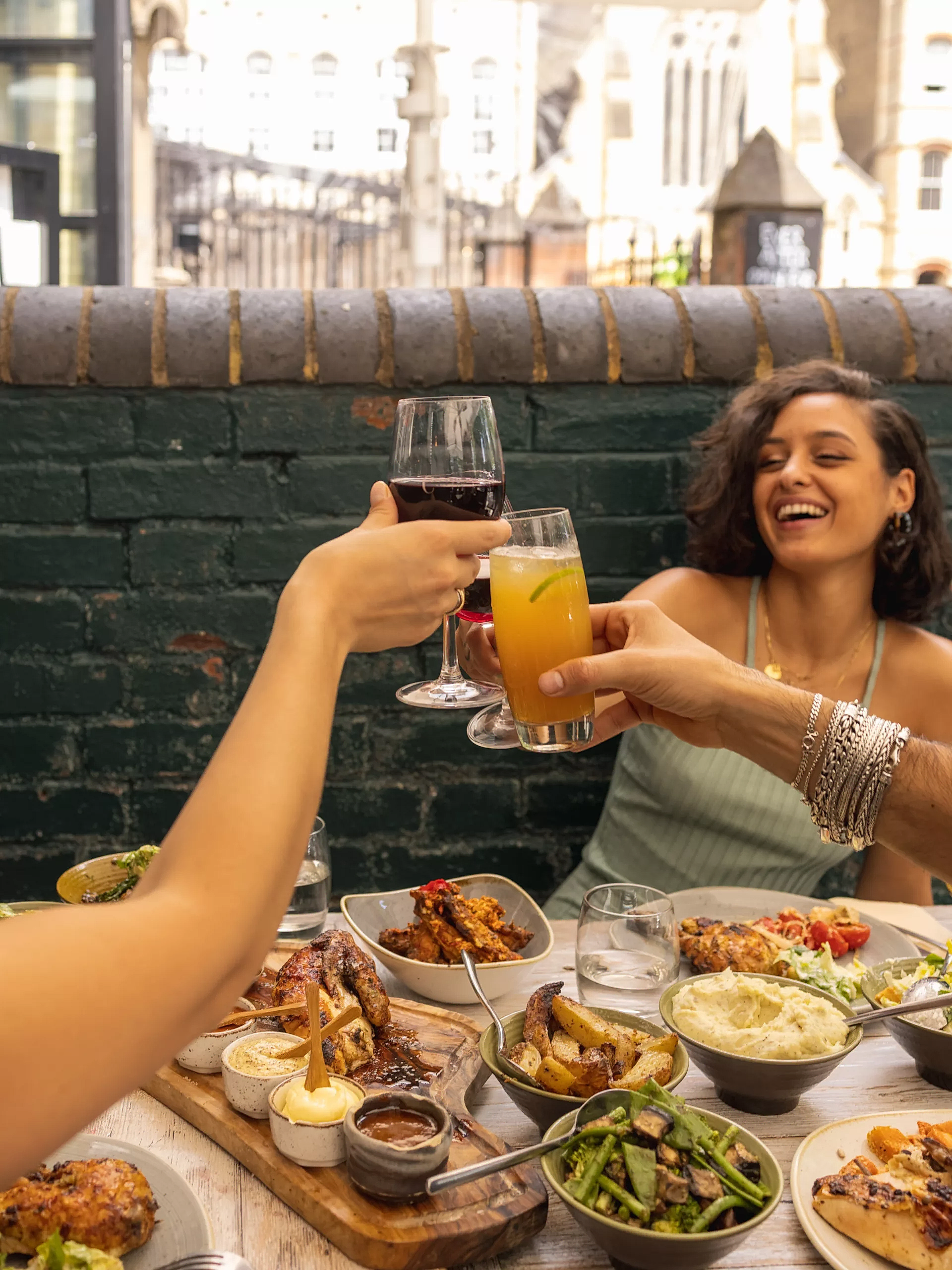 Customers enjoying the bottomless brunch at Cocotte