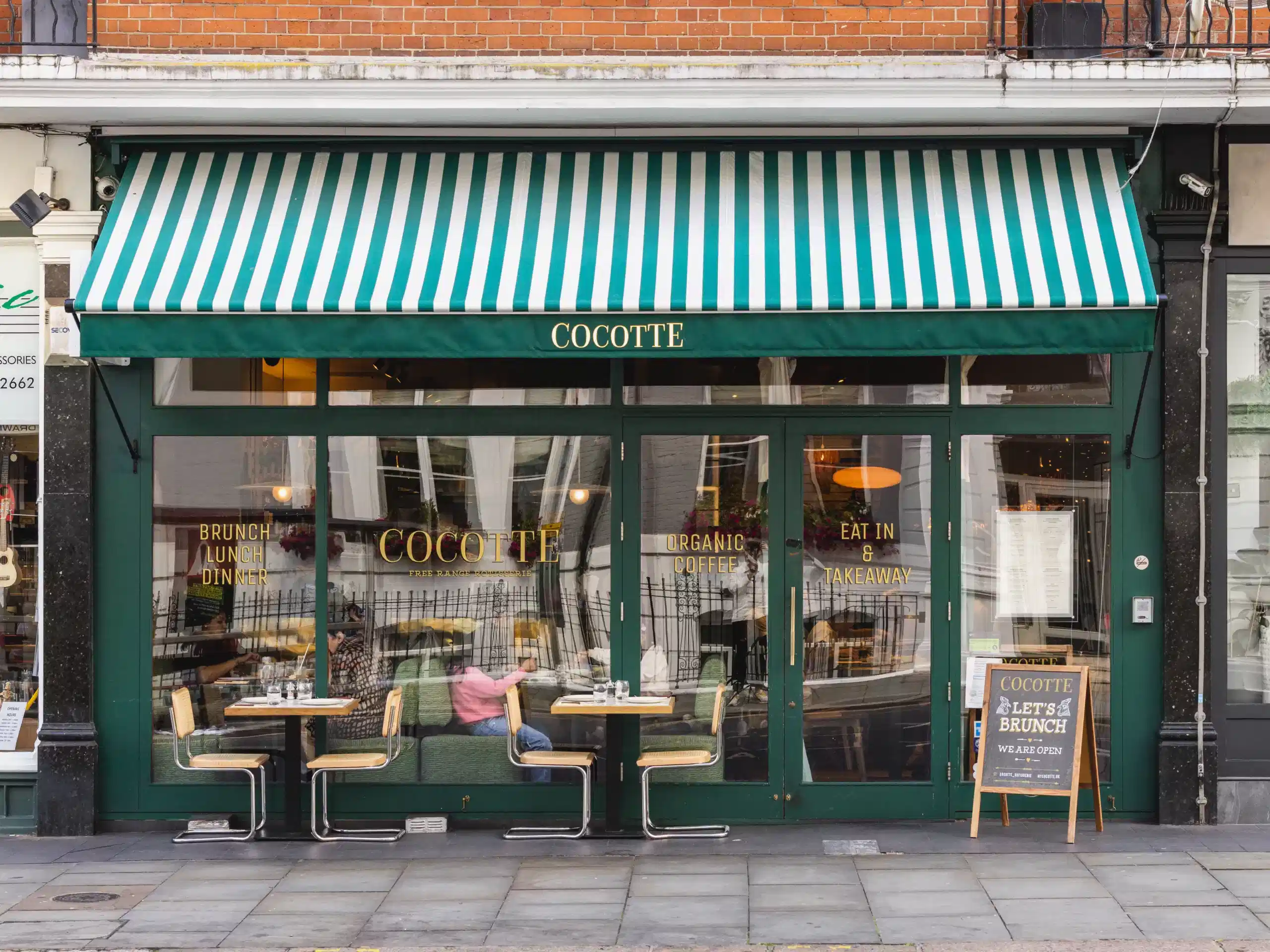 Outdoor view of Cocotte South Kensington