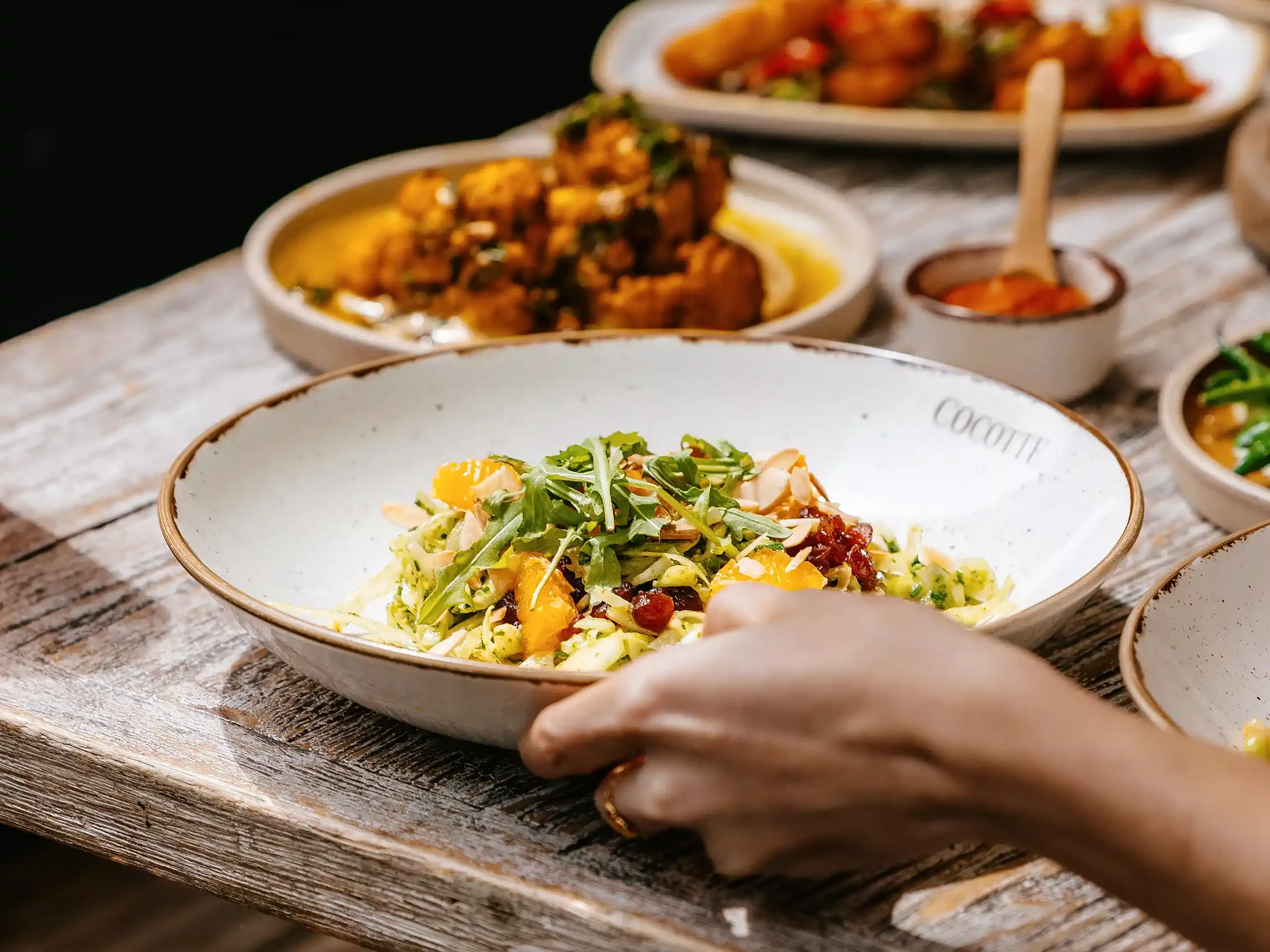 Warm salad at Cocotte