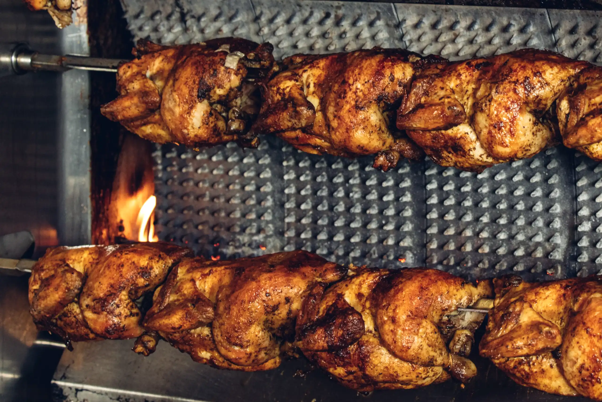 Spit roast chicken at Cocotte